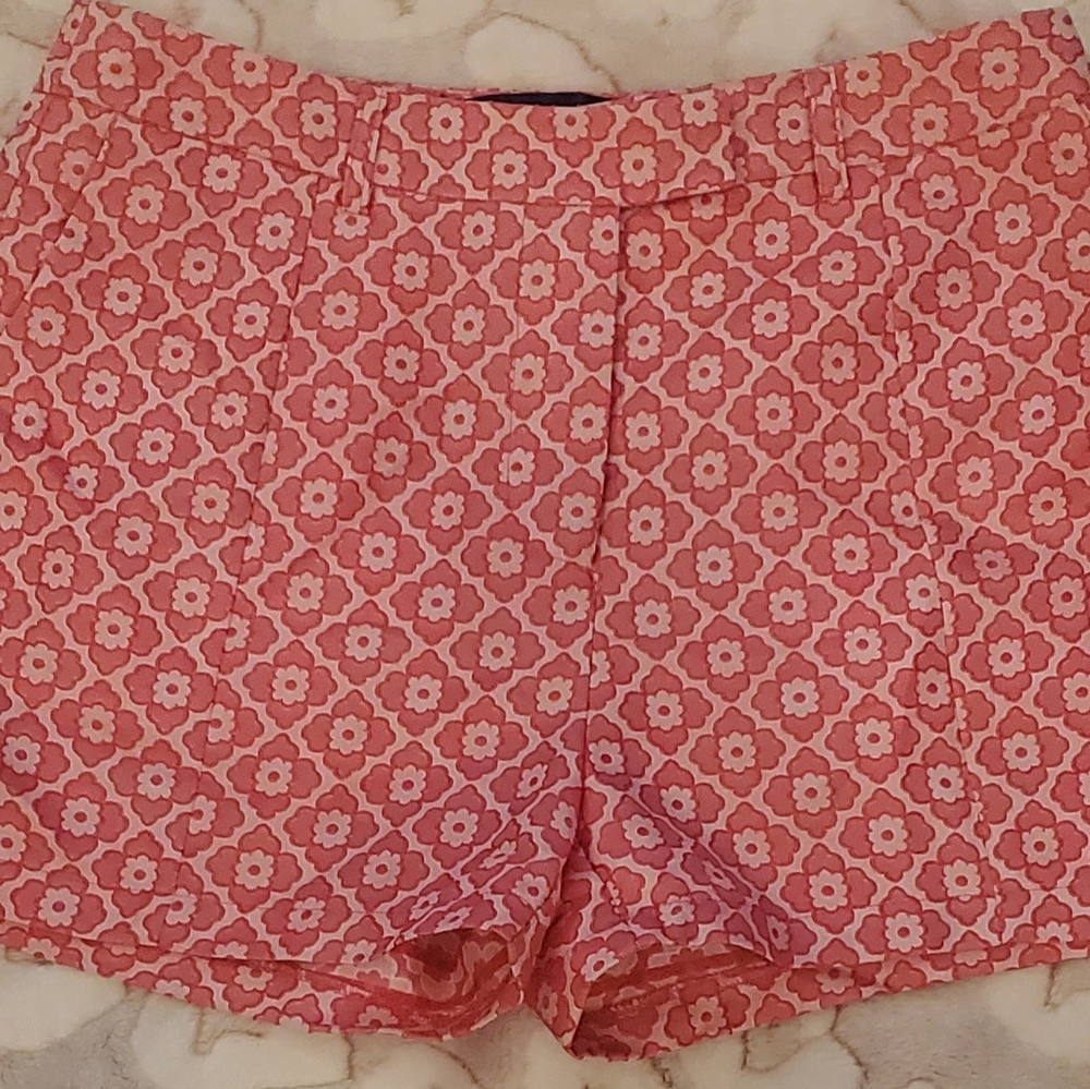 Francesca's Blue Rain shorts, Women's, Medium Size, Pink & White